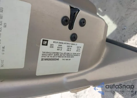 2005 Chevrolet Impala Ls из США, поврежденный, VIN 2G1WH52K359322443